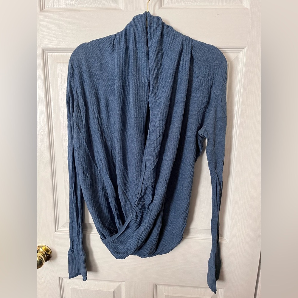 Dakini Blue Cowl Neck Sweater